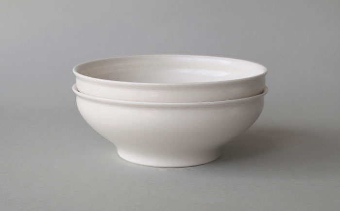 【波佐見焼】KINU スープボウル 2点セット（艶あり）【studio wani】 [MB91]