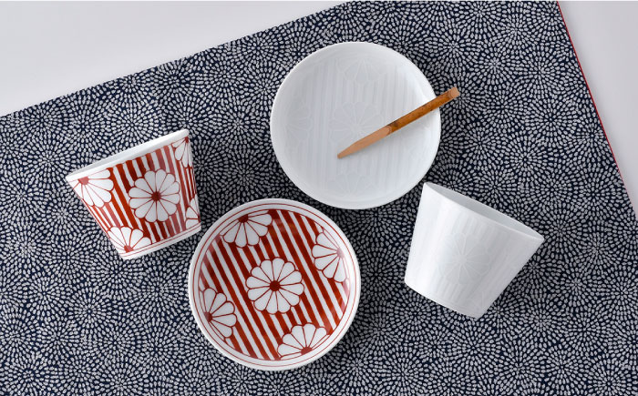 NB 110【波佐見焼】大人気の波佐見焼 そばちょこ 小皿 含む オリジナルセットアップ商品【福田陶器店/マルヒロ】 [NB110]