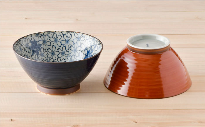 【波佐見焼】オリジナルセットアップ商品 どんぶり 角皿【トーエー/協立陶器】 [NB75]