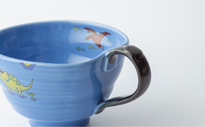 【波佐見焼】マグスープ碗 （ブルー）スープマグカップ 食器 【ふきの陶】 [NF13]