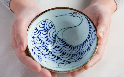 【波佐見焼】kotohogi くらわんか碗 茶碗 鶴亀 セット 食器 皿 【西海陶器】 [OA108]