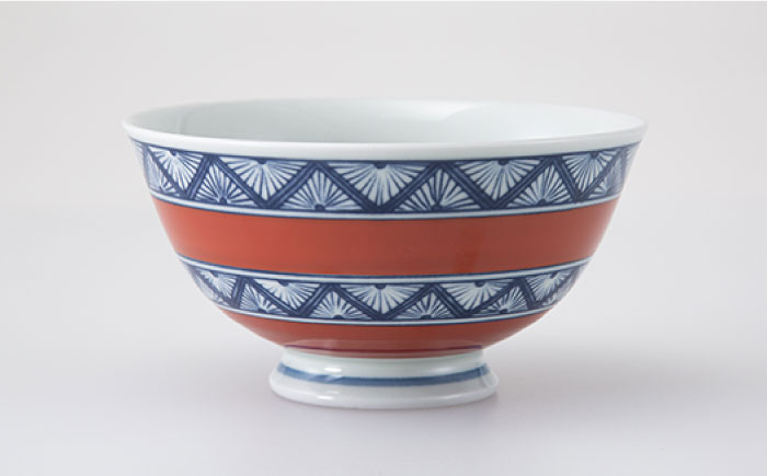 【波佐見焼】染錦文様 飯碗揃 茶碗 5点セット【西海陶器】 1 20635 [OA247]