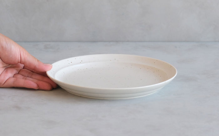 【波佐見焼】 リムプレート ナチュラル 2点セット 【西海陶器】 [OA396]