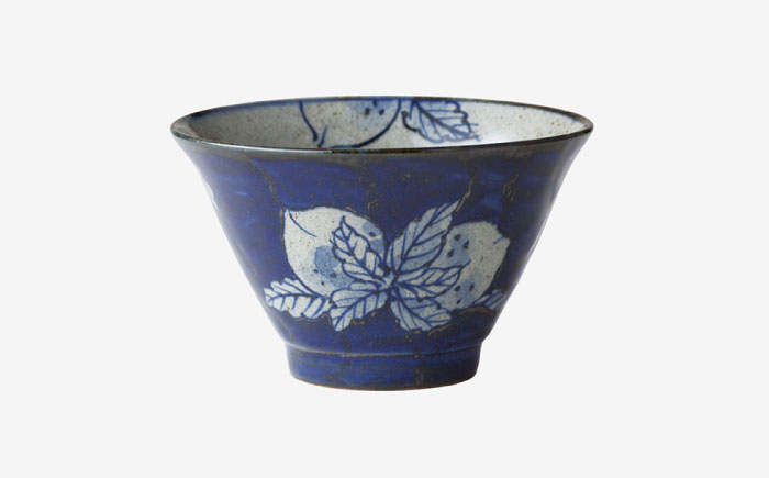 【波佐見焼】568碗 赤絵ザクロ・桃絵 ペアセット【西海陶器】 [OA434]