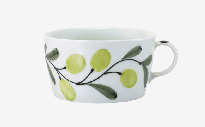 【波佐見焼】olive フードマグ 緑・紫 2点セット スープマグ【西海陶器】 [OA446]