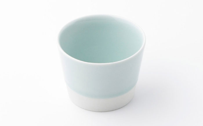 【波佐見焼】【essence】es cup 〈S〉 青磁釉 5点セット【西海陶器】 [OA457]