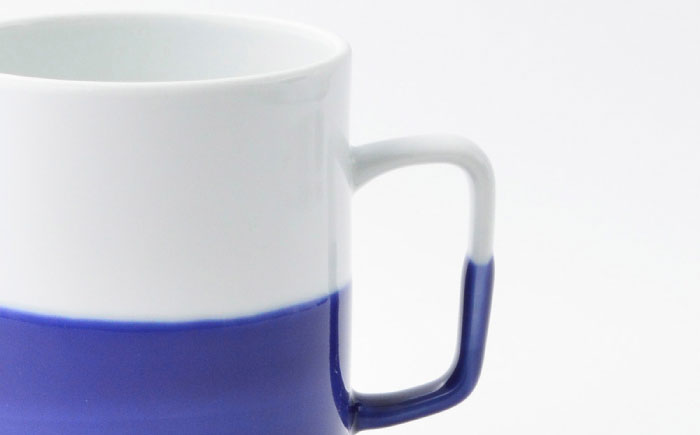 【波佐見焼】【essence】dip mug 〈M〉 ブルー 2点セット マグカップ【西海陶器】 [OA463]