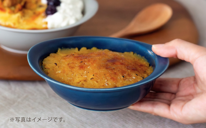 【波佐見焼】OVENWARE オーバル S〈ブルー・グレー〉2点セット【西海陶器】 [OA513]