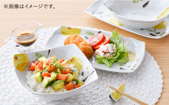 【波佐見焼】モコア 焼き皿 渕取 多用鉢 ボウル 2枚組セット【陶豊】 [OE18]