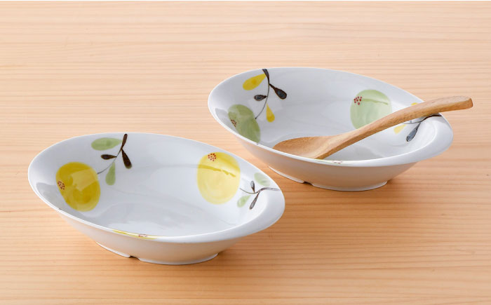 【波佐見焼】モコア カレー・パスタ皿 ボウル 2枚セット【陶豊】 [OE19]