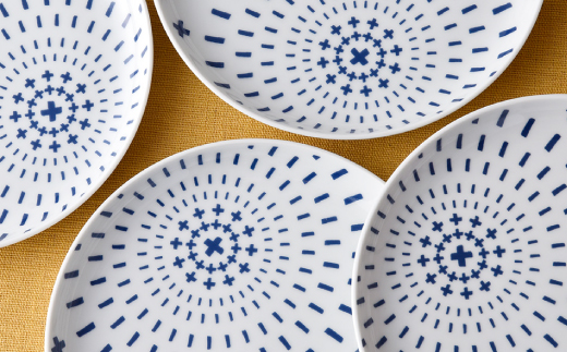 【波佐見焼】シュエット プレート 小 ハナビ5枚セット【福田陶器店】[PA168]