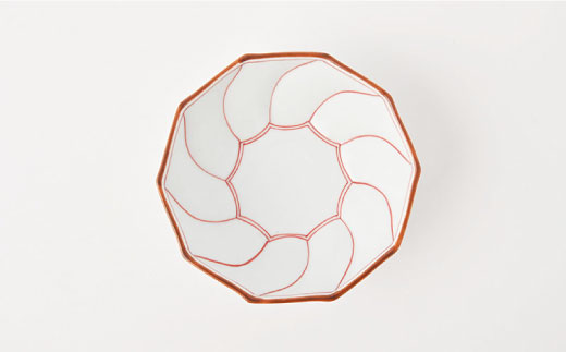 【波佐見焼】ねじり線 ねじり 小鉢 (赤)5個セット【福田陶器店】 [PA198]