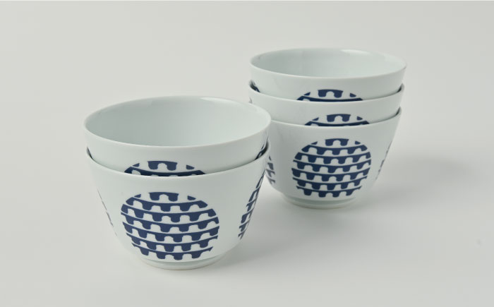 【波佐見焼】シュエット ミドル丼 どんぶり プチプチ 5個セット【福田陶器店】 [PA236]