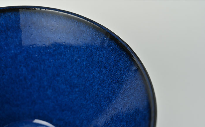 【波佐見焼】青流し 反鉢 （小） 瑠璃色 小鉢 5個セット【福田陶器店】 [PA253]