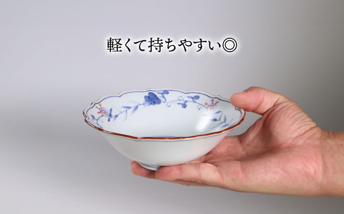 【波佐見焼】京鉢（小） 洋唐草 小鉢 5個セット【福田陶器店】 [PA358]