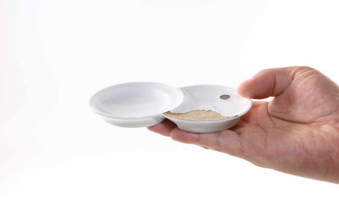 【波佐見焼】富士山 金＆銀 おめでたい ペア豆皿【福田陶器店】 [PA366]