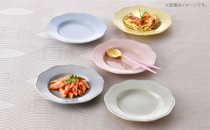 【波佐見焼】 Pasty（パスティー）　プレートS　5色×5点の25点セット　取皿【福田陶器店】 [PA406]