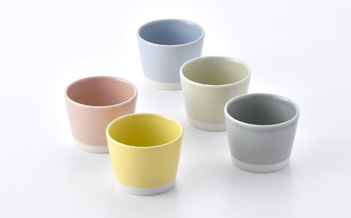 【波佐見焼】 Pasty（パスティー）　ミニカップ・プレート・マグカップ　5色セット 合計15点セット　プレミアムセット【福田陶器店】 [PA415]