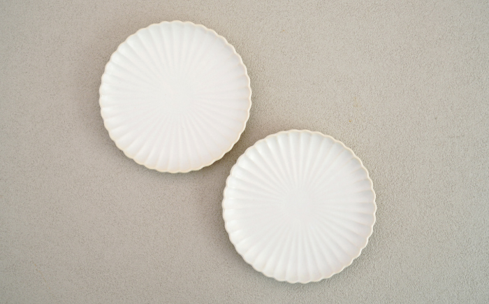 【波佐見焼】花しのぎ 取皿 ペア 白【団陶器】 [PB170]