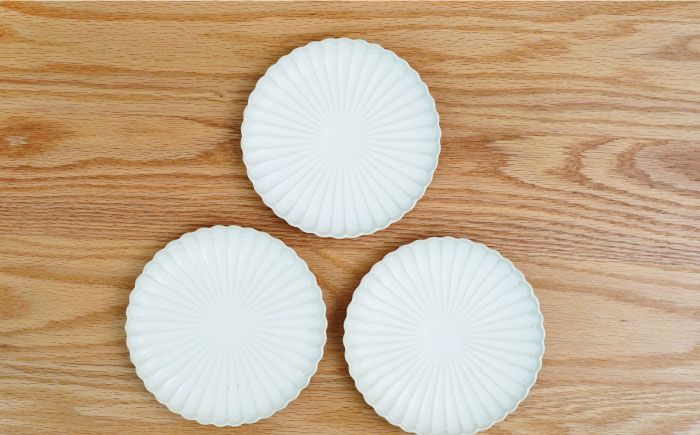 【波佐見焼】花しのぎ トリオ 取皿 小皿 (白)【団陶器】 [PB87]