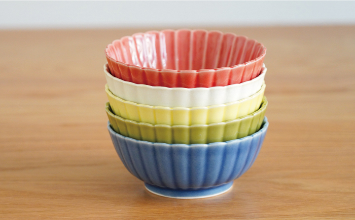 【波佐見焼】花しのぎ 新 小鉢 5色セット【団陶器】 [PB92]