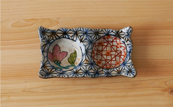 【波佐見焼】洸彩窯 手造り二品盛 小皿 4種セット【陶もと】 [PE17]