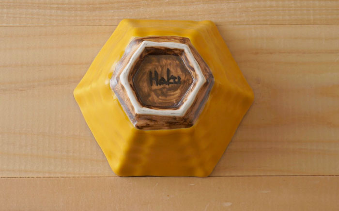 【波佐見焼】めで鯛 六角小付（六角仙茶）5個セット 食器【陶もと】 [PE45]