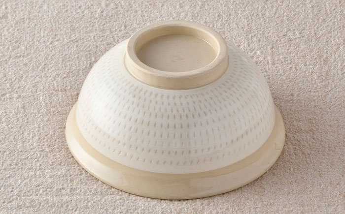 【波佐見焼】白刷毛飛び鉋 丼 茶碗 どんぶり 食器 【利左エ門窯】 [QB42]