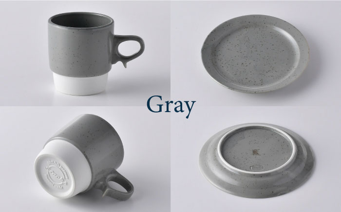 【波佐見焼】チョコチャンク マグカップ＆プレート 6点セット 食器 皿【トーエー】 [QC70]