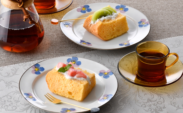 【波佐見焼】リムプレートM パンジー 2枚 セット 【トーエー】 [QC78]