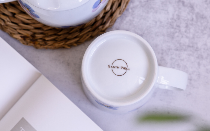 【波佐見焼】パンジー マグカップ 2個セット【トーエー】 [QC83]