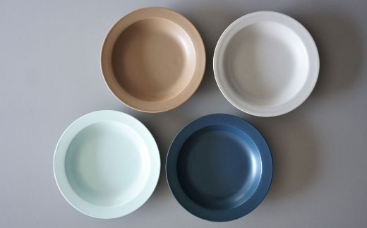 【波佐見焼】DAILY MAT シリーズ 20cm リム皿 お皿 4枚セット 食器 皿 【永峰製磁】【eiho】 [RA52]