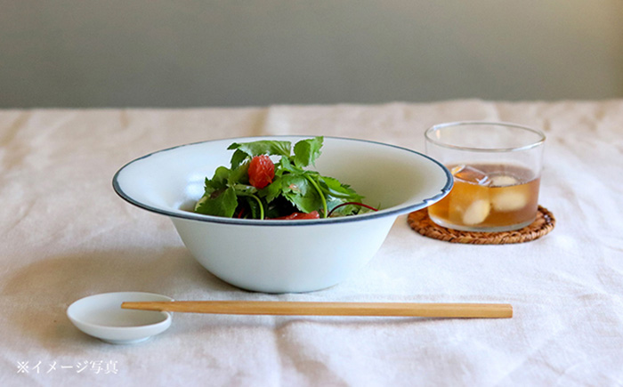 【波佐見焼】深めのリム鉢 UFO鉢 2枚組 ボウル カレー皿 パスタ皿 【アトリエビスク】 [RD18]