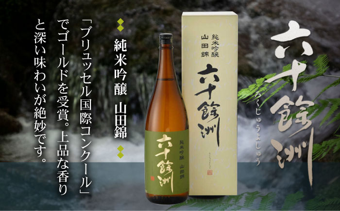 【全12回定期便】六十餘洲 純米吟醸/純米吟醸HASAMI2本セット （各720ml）【今里酒店】 [SA29]