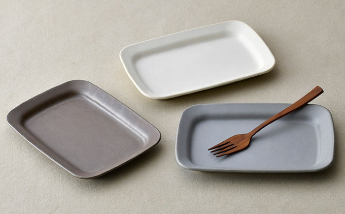 【波佐見焼】窯変 プレート 3色セット（ブラウン/ホワイト/もえぎ）【ROXY・HASAMI】 [SB159]