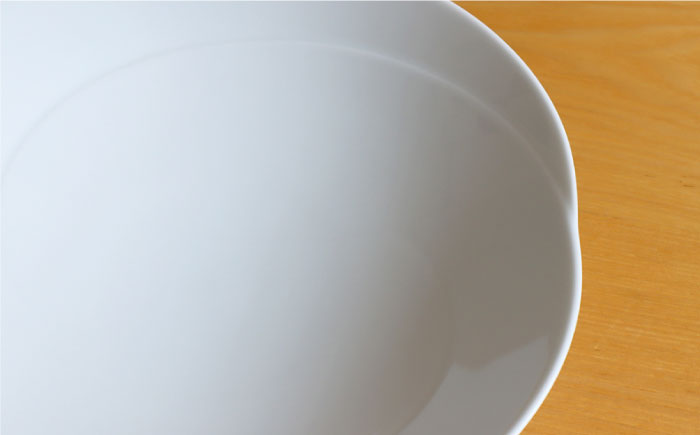 【白山陶器】ともえ多用浅鉢 白磁 2枚セット【波佐見焼】[TA106]