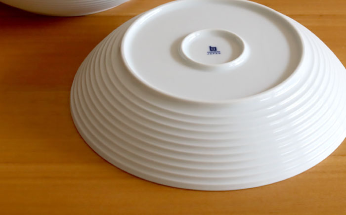 【白山陶器】【グッドデザイン賞受賞】COMMOフリーディッシュ 白磁 2枚セット [TA137]