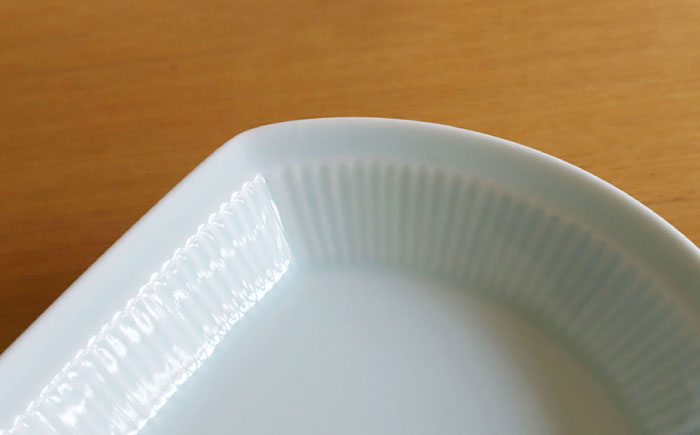 【白山陶器】【よしず彫】煮付鉢 青白釉 2枚セット [TA144]