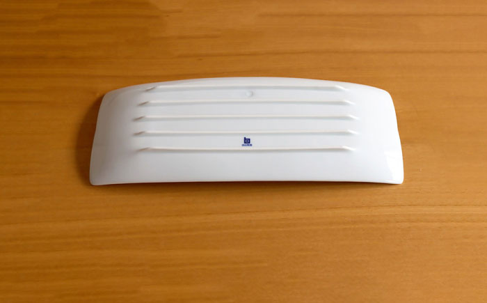 【白山陶器】【長方皿】長焼皿 白磁 2枚セット [TA147]