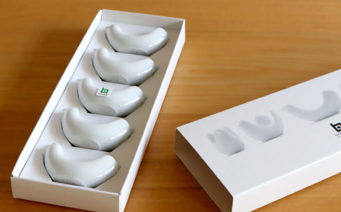 【白山陶器】【とり型はしおき】はしおき5客揃え [TA159]