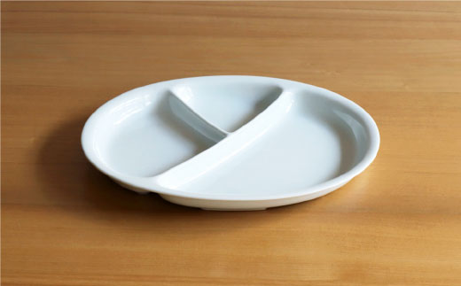 【白山陶器】【仕切り皿】Yトレイ(大) 白磁 2枚セット 食器 皿 【波佐見焼】 [TA96]