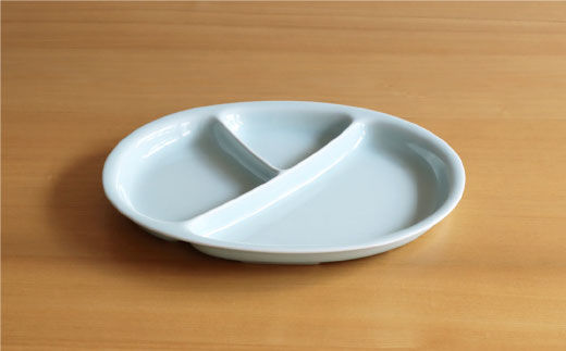【白山陶器】【仕切り皿】Yトレイ(大) ミント 2枚セット 食器 皿 【波佐見焼】 [TA97]
