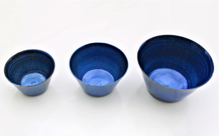 【波佐見焼】藍巻 スタイルボール ボウル （いれこ） 3点セット【協立陶器】 [TC41]