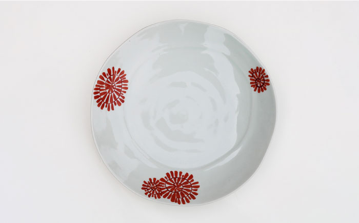 【波佐見焼】たこ唐草 8寸皿 プレート 約24cm ペア【協立陶器】 [TC59]