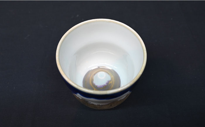 【波佐見焼】富士のぞき カップ（金・銀） 湯呑み ペアセット【協立陶器】 [TC92]