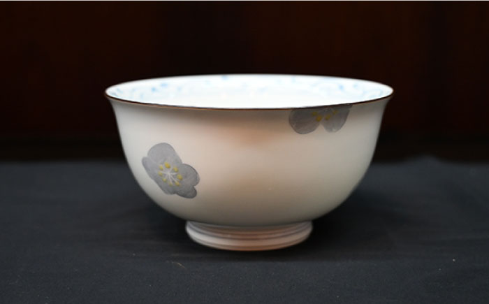 【波佐見焼】赤絵梅 どんぶり 丼 ペアセット【協立陶器】 [TC94]