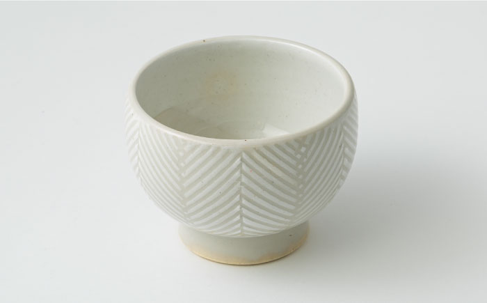 【波佐見焼】ORIME ヘリンボーン こどん （ブラウン×ホワイト）セット どんぶり 【アイユー】 [UA21]