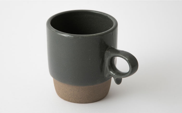 【波佐見焼】KIRITORU IRON マグカップ （グレー×ボルドー）セット 【アイユー】 [UA26]