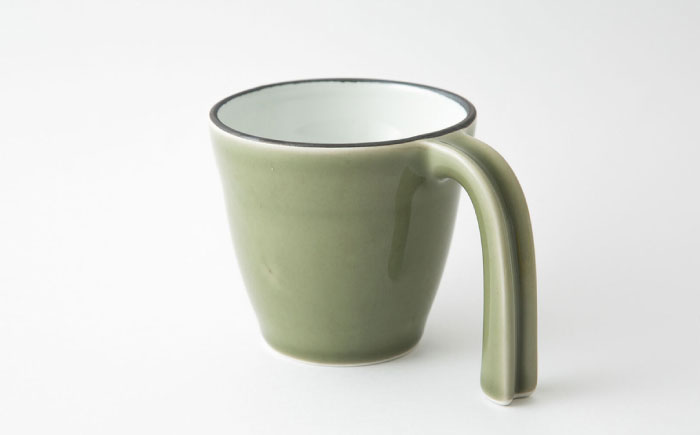 【波佐見焼】eマグ ペアセット（イエロー×ベージュ） マグカップ【アイユー】 [UA46]