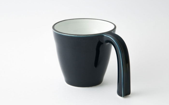 【波佐見焼】eマグ ペアセット（イエロー×ルリ） マグカップ【アイユー】 [UA47]